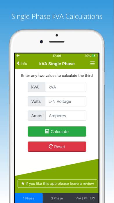 KVA Calculator Captura de pantalla de la aplicación #1