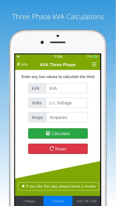 KVA Calculator Captura de pantalla de la aplicación #2