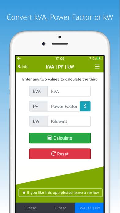 KVA Calculator Captura de pantalla de la aplicación #3