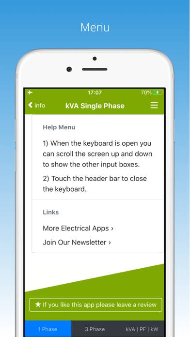 KVA Calculator Captura de pantalla de la aplicación #5