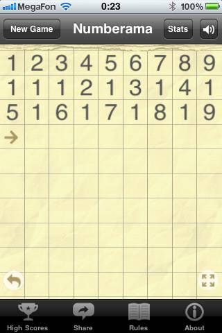Numberama captura de pantalla del juego