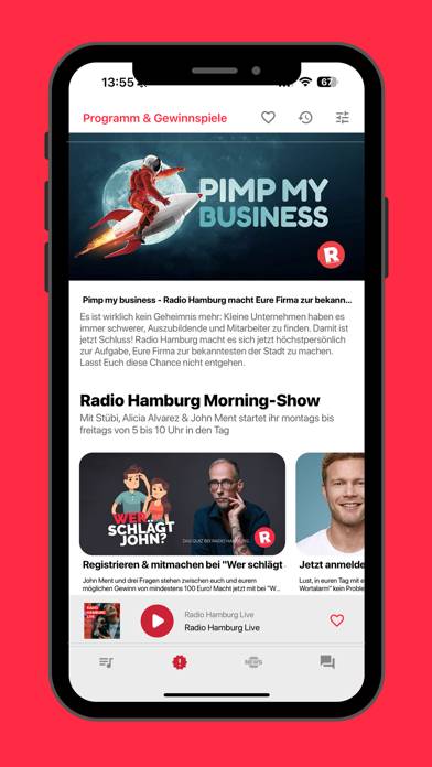Radio Hamburg App-Screenshot