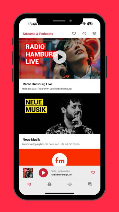 Radio Hamburg App-Screenshot