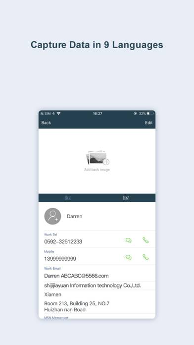 Business card scanner-sam pro App screenshot #2