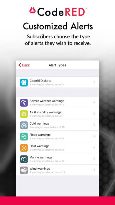 CodeRED Mobile Alert App screenshot