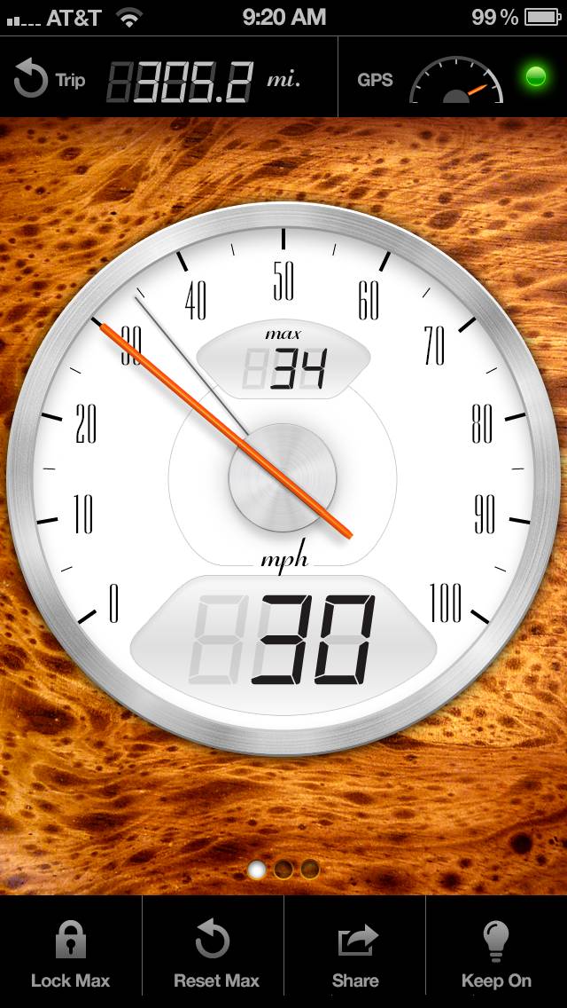 Speedometer plus Captura de pantalla de la aplicación #1