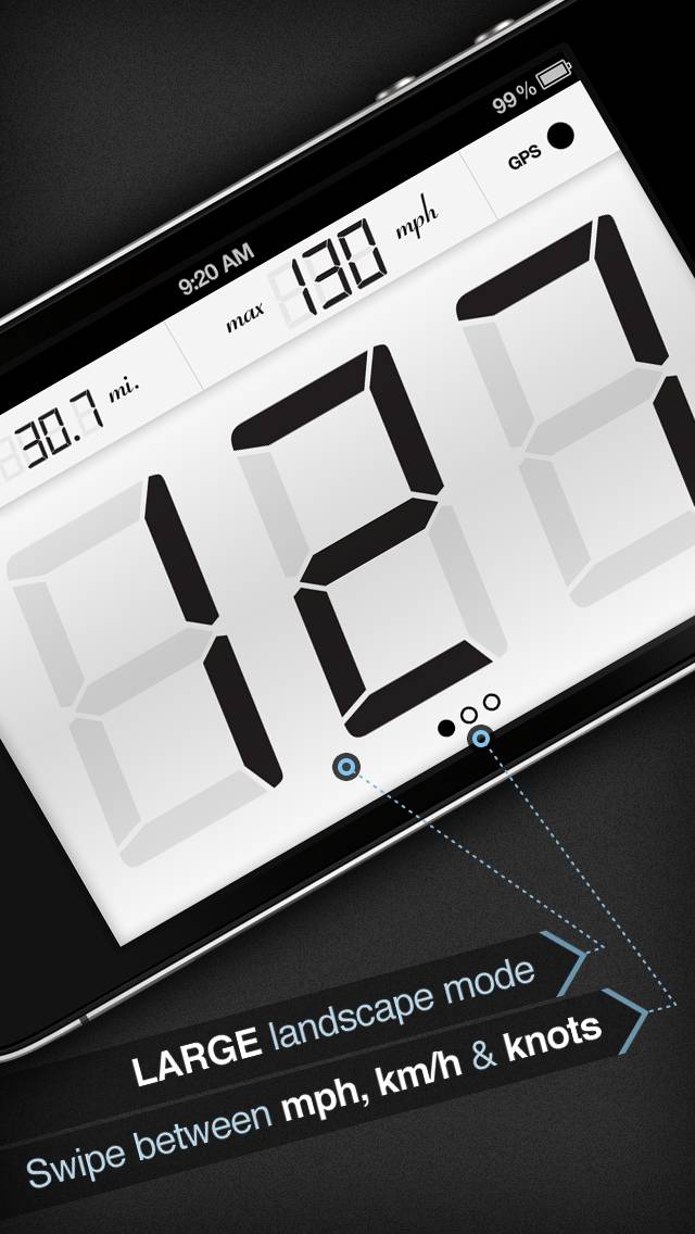 Speedometer plus Captura de pantalla de la aplicación #2
