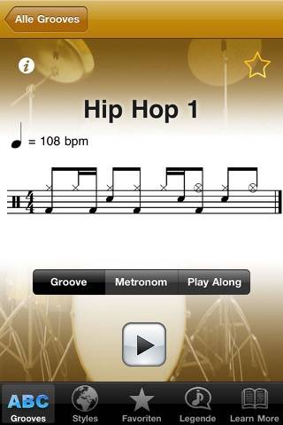 DrumCoach 2 App-Screenshot