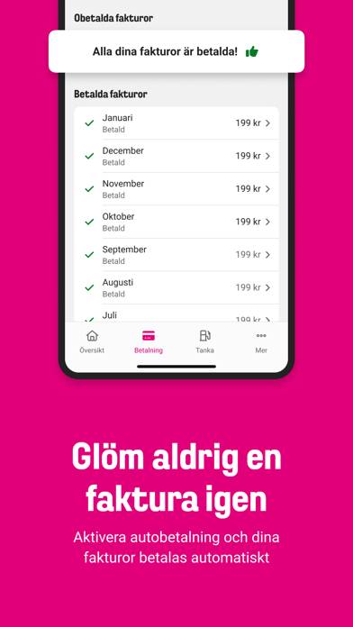 Comviq App skärmdump