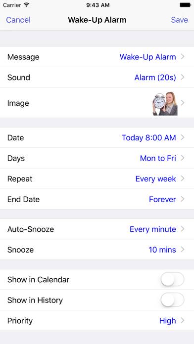 Reminders with Voice Reminder Captura de pantalla de la aplicación #3