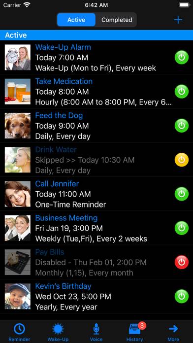 Reminders with Voice Reminder Captura de pantalla de la aplicación #6