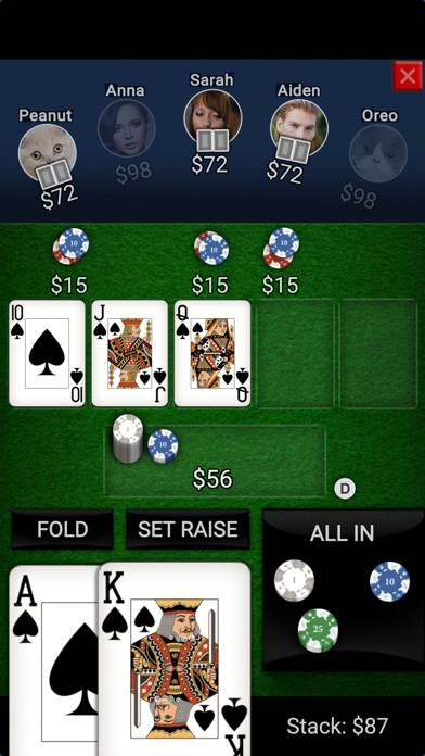 Offline Poker App screenshot #1
