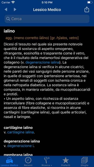 Lessico Medico Schermata dell'app #3