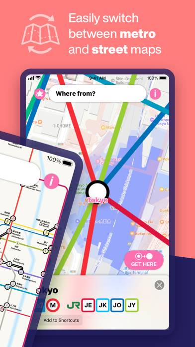 Tokyo Metro Subway Map Schermata dell'app #2