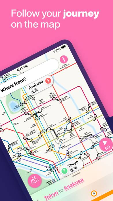Tokyo Metro Subway Map Schermata dell'app #4