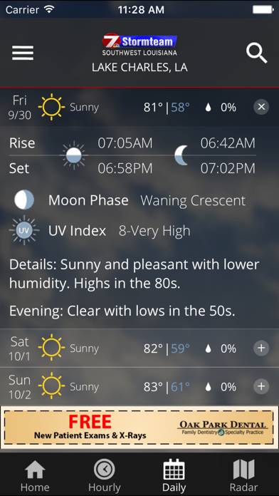 KPLC 7 First Alert Weather App screenshot