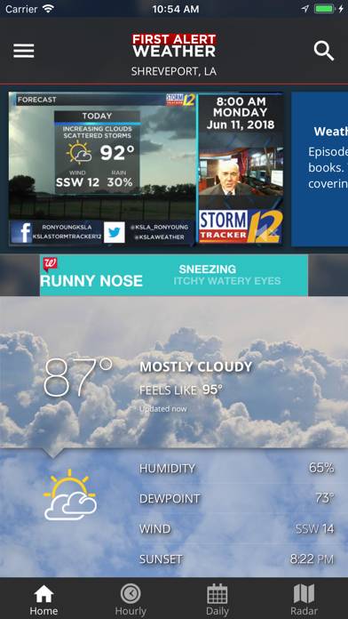 KSLA 12 First Alert Weather screenshot