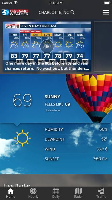 WBTV First Alert Weather App screenshot #1