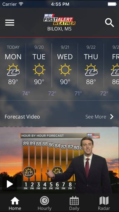 WLOX Weather App screenshot