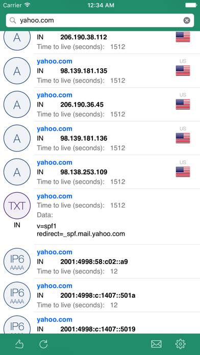 NSLookup Plus Capture d'écran de l'application