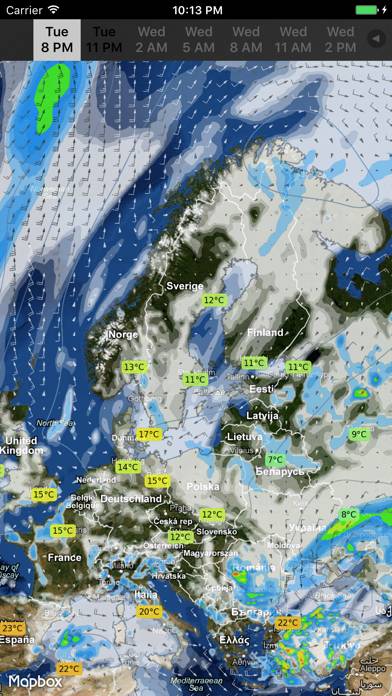 WeatherMap plus Schermata dell'app #2