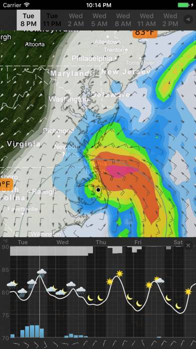 WeatherMap plus Captura de pantalla de la aplicación #4