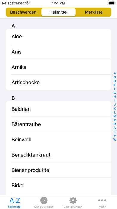 Naturapotheke App-Screenshot