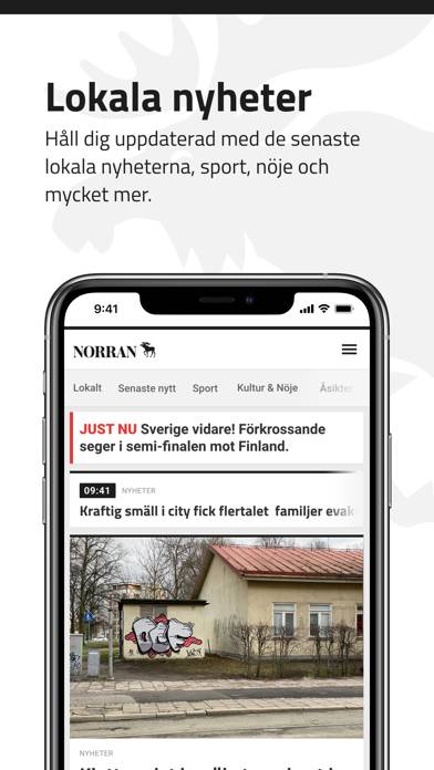 Norran App skärmdump #1