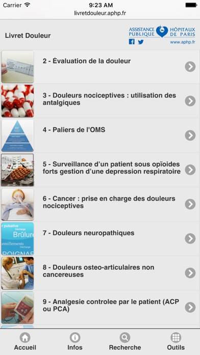 Livret douleur AP-HP App screenshot #1