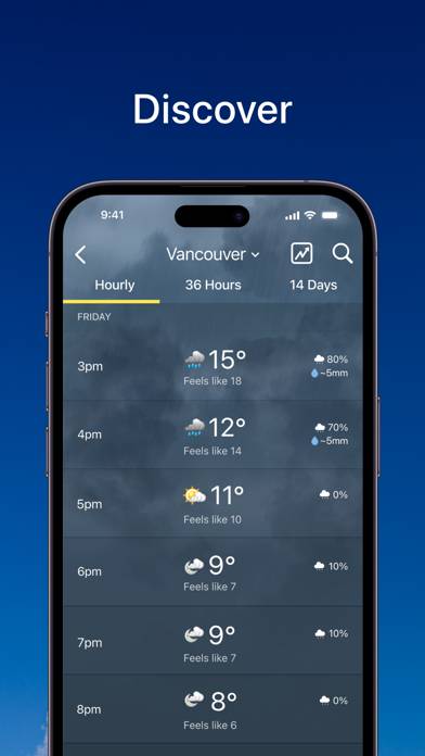 The Weather Network Captura de pantalla de la aplicación #3