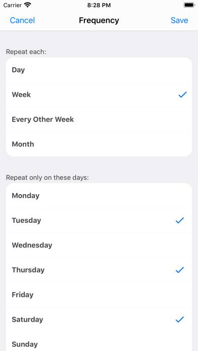 Workout Calendar App screenshot