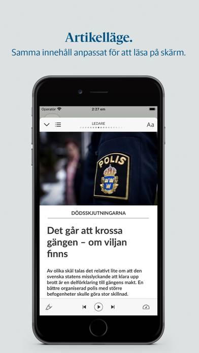 Göteborgs-Posten e-tidning App skärmdump #4