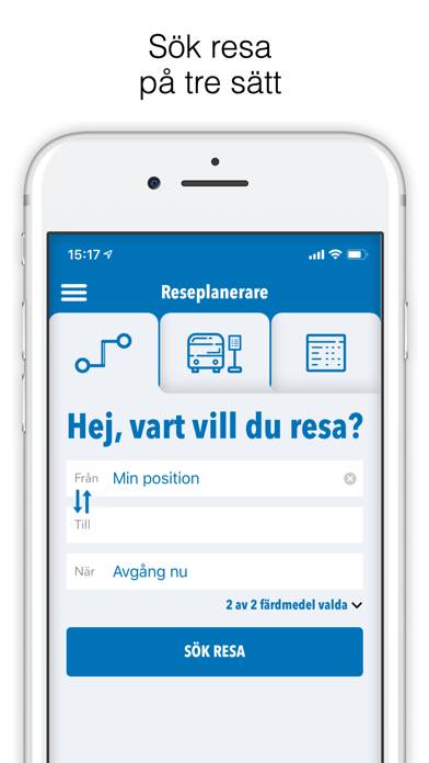 Länstrafiken Örebro App skärmdump #2