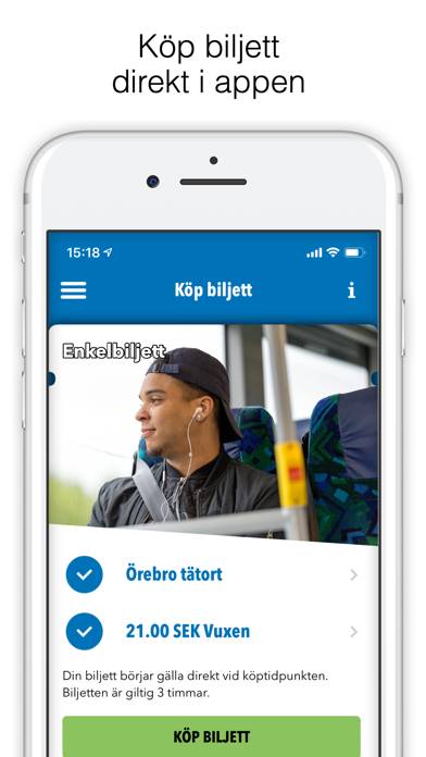 Länstrafiken Örebro App skärmdump #3