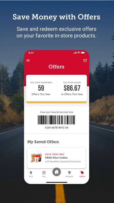 Pilot Flying J: myRewards Plus App screenshot