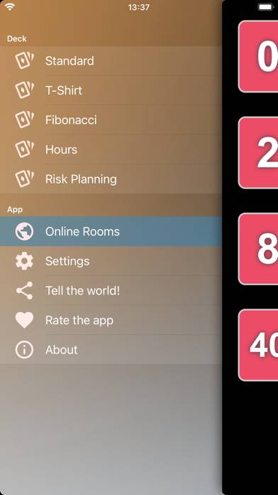 Scrum Poker Cards (Agile) Captura de pantalla de la aplicación #2