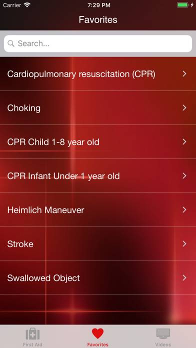 SOS First Aid App screenshot