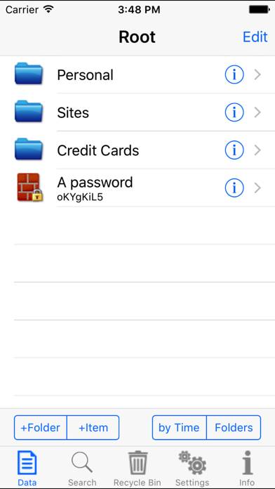 Personal Info Keeper Captura de pantalla de la aplicación #1