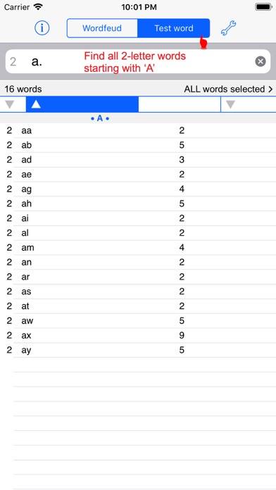 Words Finder Wordfeud/SOWPODS App skärmdump #5