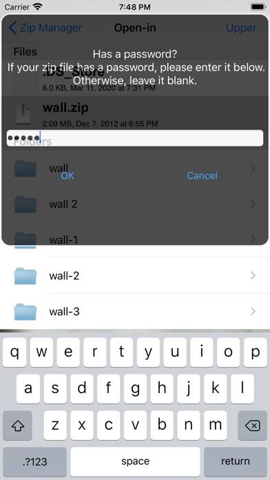 ZipManager -Zip/Unzip tool captura de pantalla
