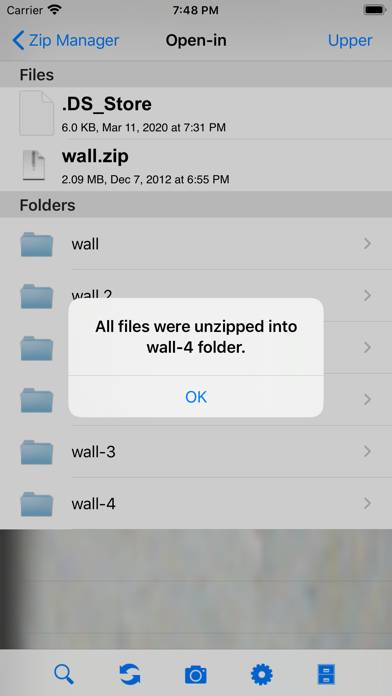 ZipManager -Zip/Unzip tool Captura de pantalla de la aplicación