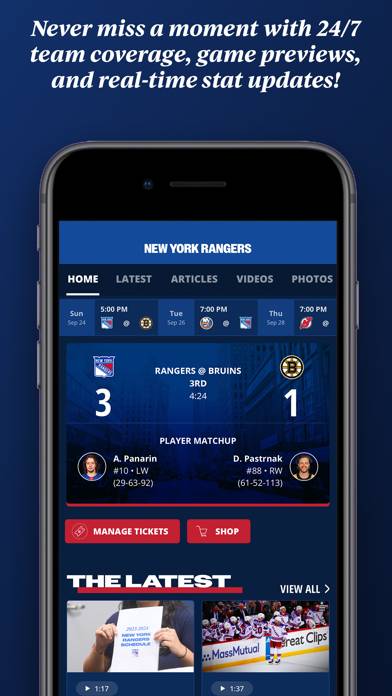 New York Rangers Official App App screenshot #3