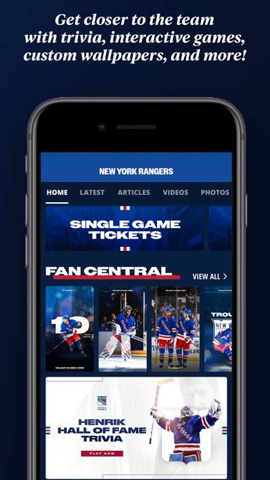 New York Rangers Official App App screenshot #5