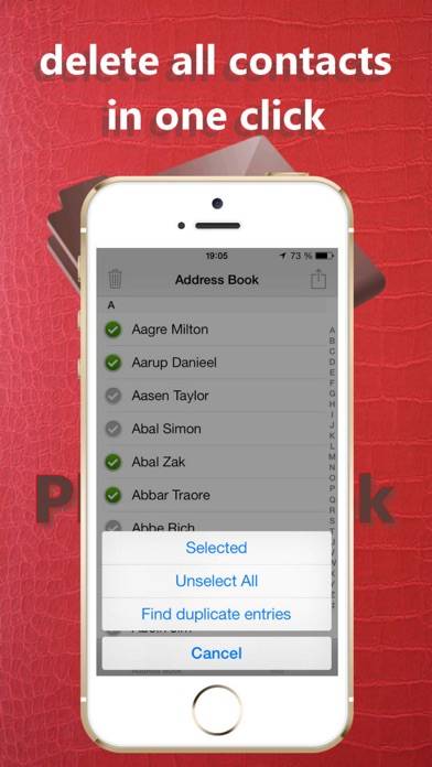 Address Book Cleaner and Duplicate Remover App screenshot #1