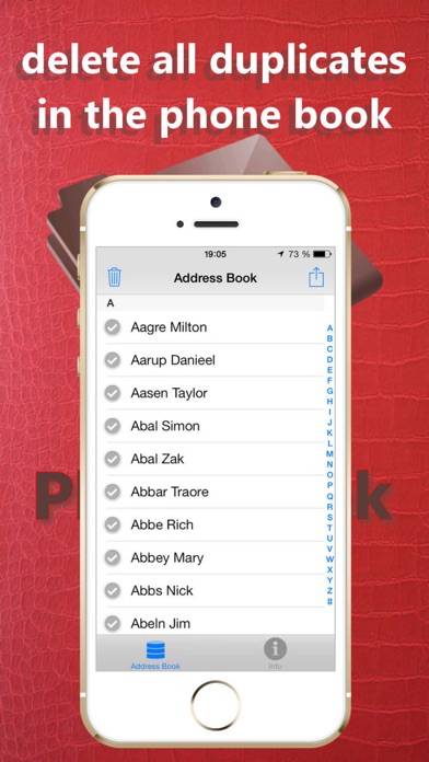 Address Book Cleaner and Duplicate Remover App screenshot #2