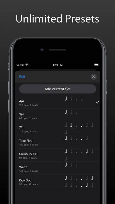 Metronome Touch Captura de pantalla de la aplicación #5