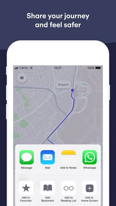 Cabify Capture d'écran de l'application #6