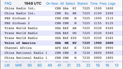 Shortwave Broadcast Schedules App screenshot #1