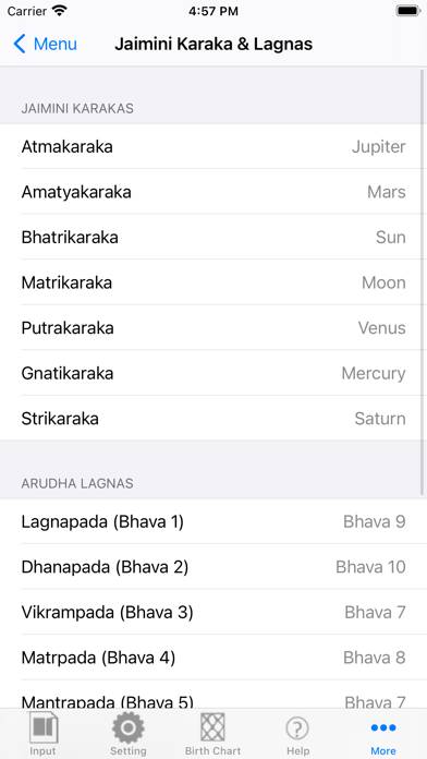 IHoroscope Vedic Скриншот приложения #5