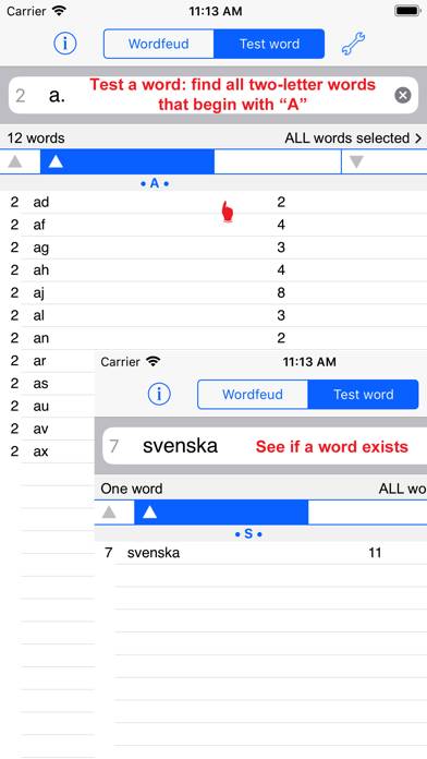 Svenska Words Finder Wordfeud game screenshot